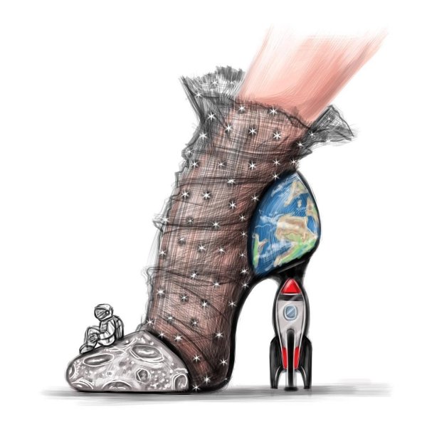 Иллюстрации стильные туфли