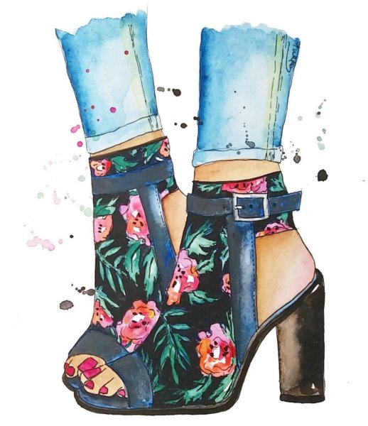 Туфли Fashion illustration