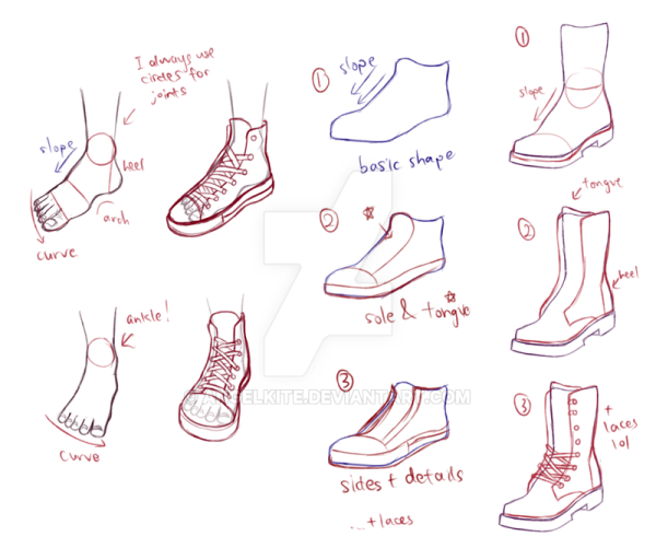 Туториал обувь ангела