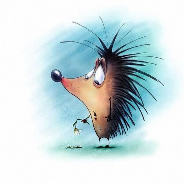 Испуганный Ежик