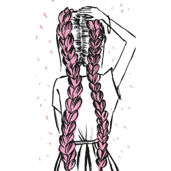 Косы для срисовки