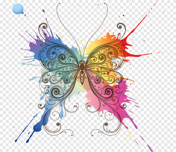 Графическая бабочка