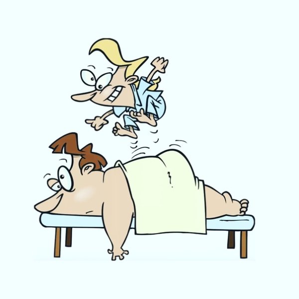 Смешной массажист