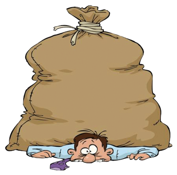 Тащит мешок