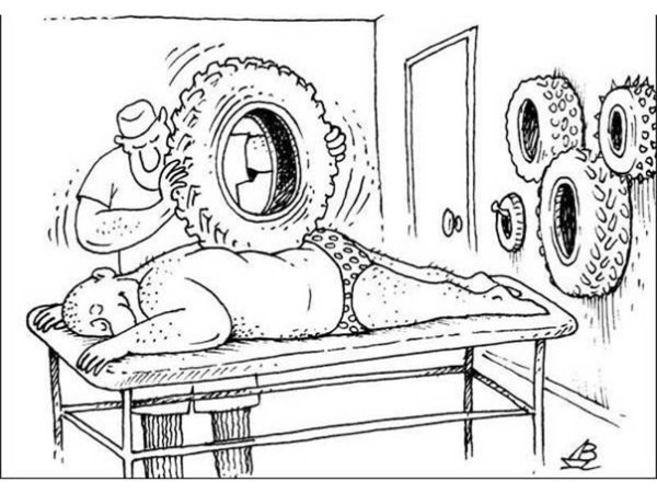 Массаж карикатура