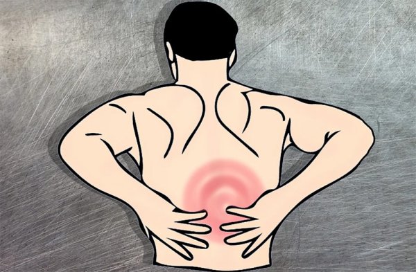 Спина болит рисунок