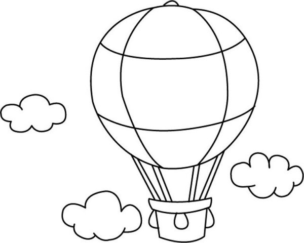 ВОЗДУШЫЙШАР раскраска для детей