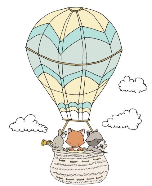 Котик на воздушном шаре