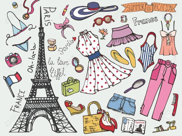 Нарисовать одежду Франции