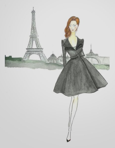 Француженка рисунок