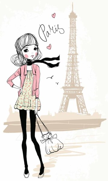 Стильные фотообои для девочки