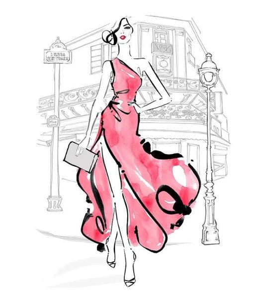Fashion illustration Меган Хесс