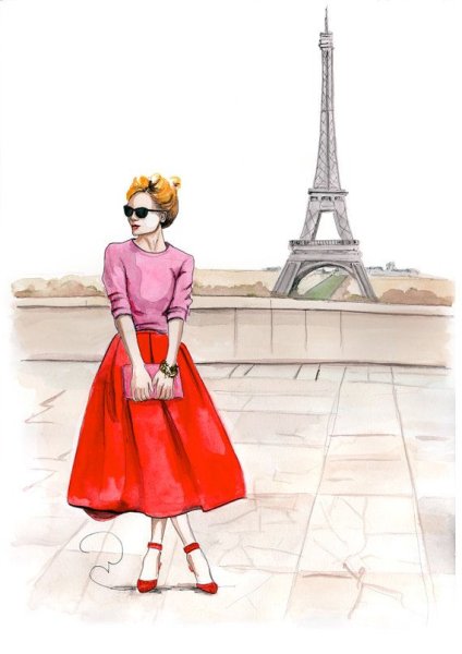 Иллюстрации во французском стиле