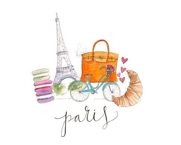 Франция акварель ассоциации