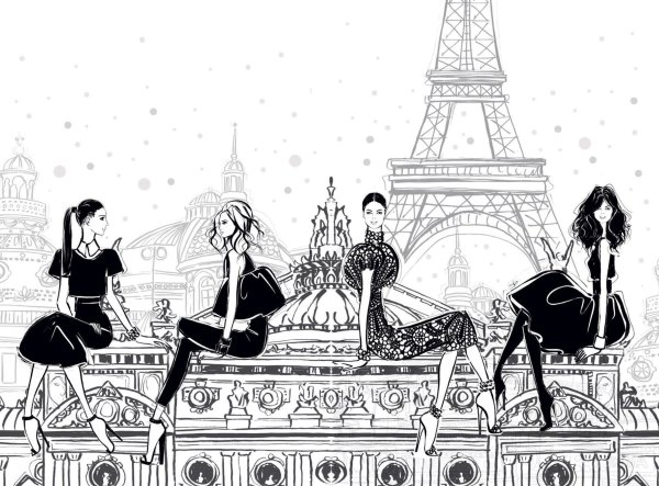 Париж эскиз