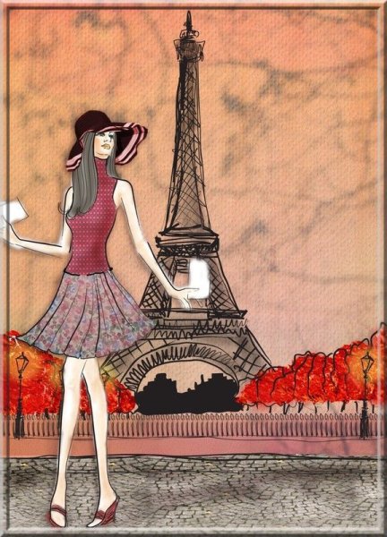 Иллюстрации во французском стиле