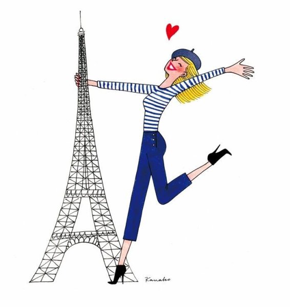 Француженка иллюстрация