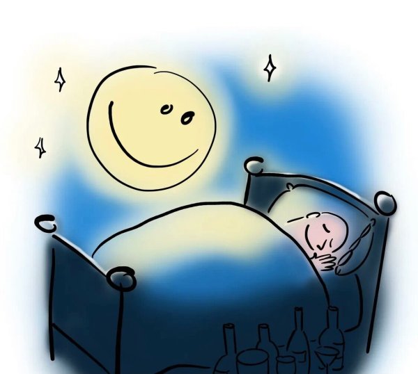 Карикатура перед сном