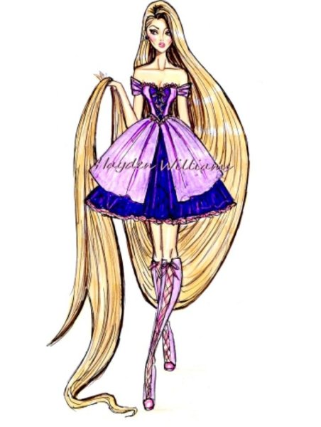 Одежда принцесс карандашом