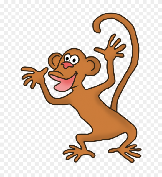 Веселая обезьянка рисунок