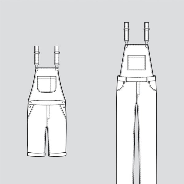 Детский полукомбинезон эскиз