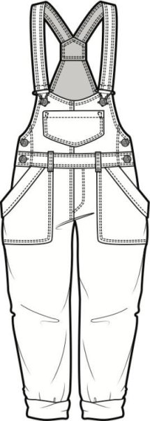 Эскиз комбинезона