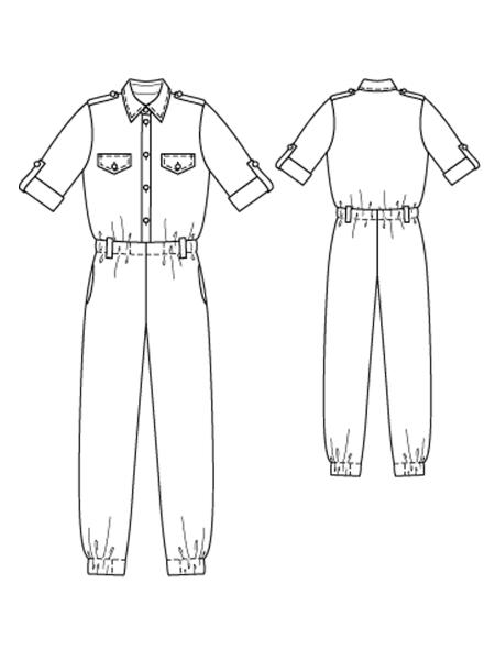 Технический эскиз комбинезона
