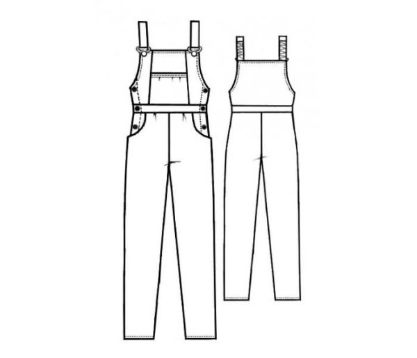 Технический эскиз комбинезона