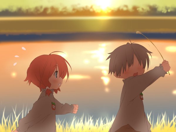 Аниме малыши мальчики и девочки