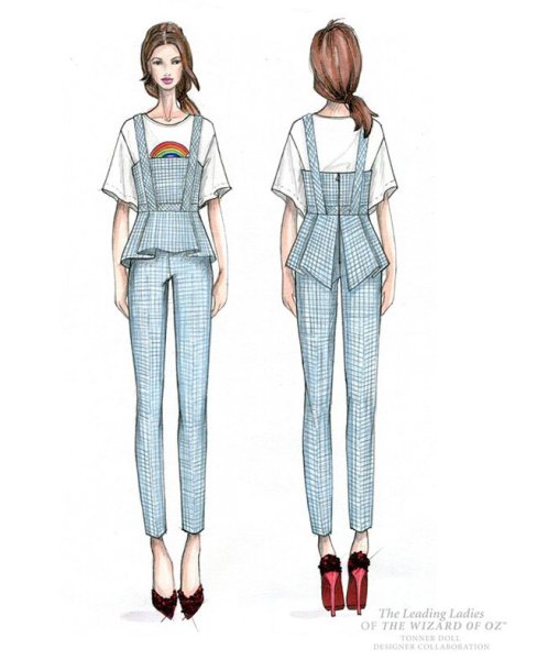 Технический рисунок комбинезона