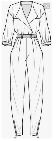 Выкройка комбинезона женского