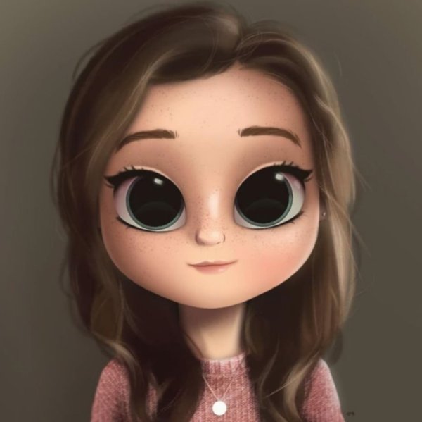 Милые мультяшные девочки