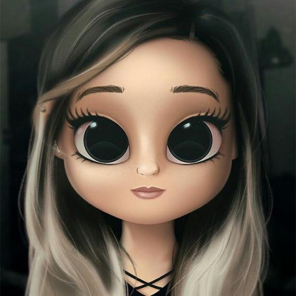 Мультяшные девочки с большими глазами