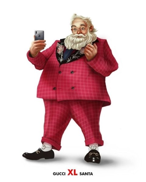 Стильный дед Мороз