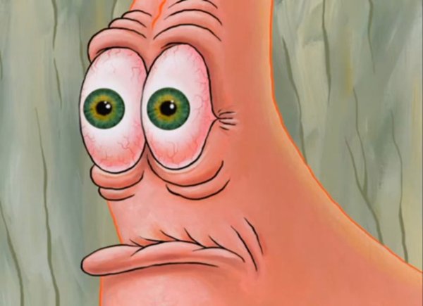 Мультяшка с выпученными глазами