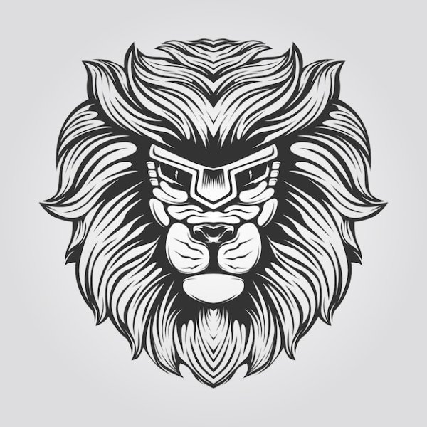 Человек Лев вектор