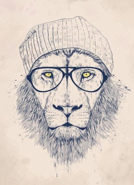 Лев в очках