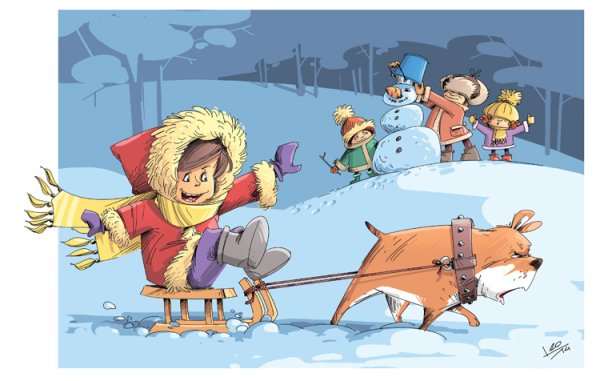 Зимние забавы арт