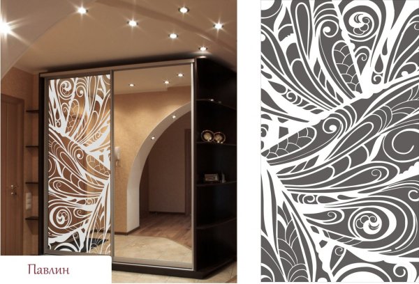 Шкаф купе с рисунком