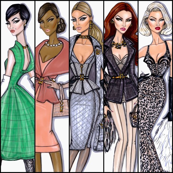 Модная одежда рисунок