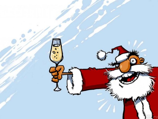 Смешные новогодние открытки