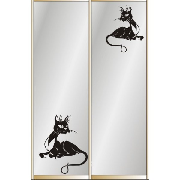 Наклейки на зеркало шкафа