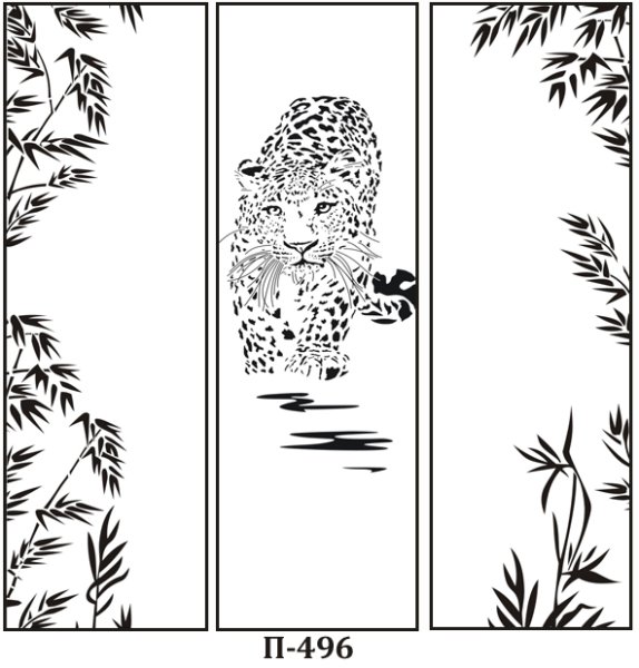 Рисунок пескоструй на зеркале шкафа