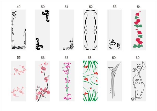 Узоры пескоструй на зеркале