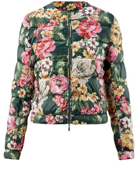 Куртка в цветочек