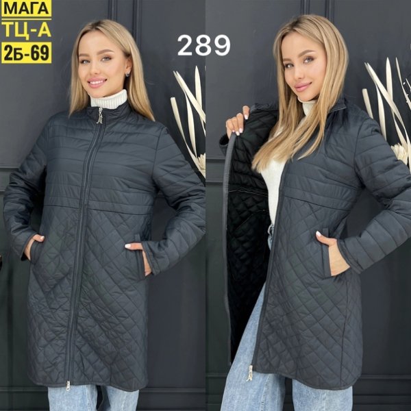 Пуховик с цветочным принтом женский