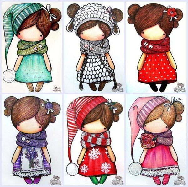 Куколки для скрапбукинга