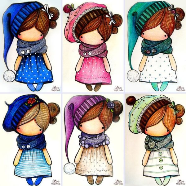 Милые куколки рисунки