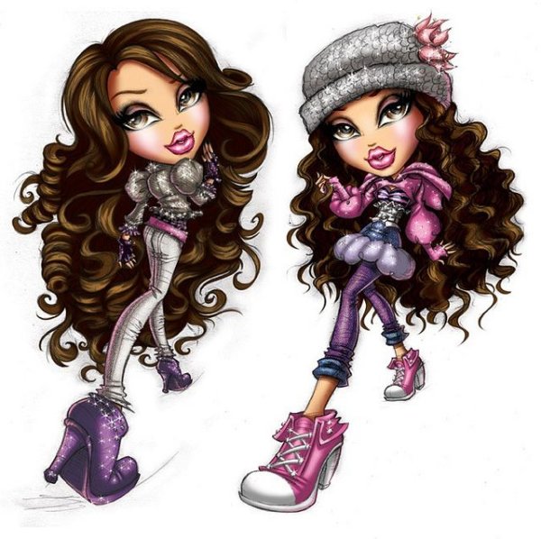 Наклейки братц