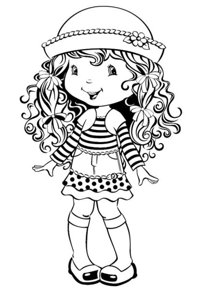 Красивые куклы раскраски